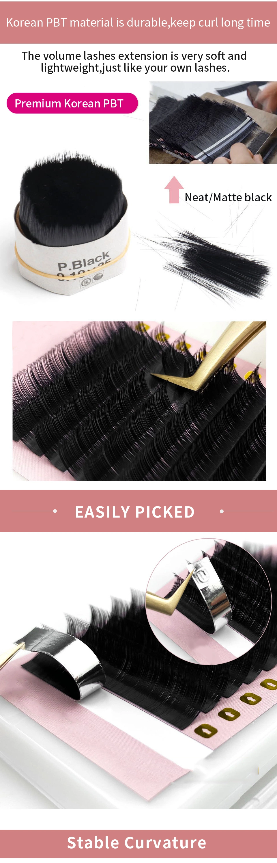 Wholesale Vegan Matte Black Individual Natural Soft Classic Eyelashes C/Cc/D/Dd Curl Volume Lashes Cosmetic Faux Mink C/Cc/D/Dd Curl Eyelashes Extension