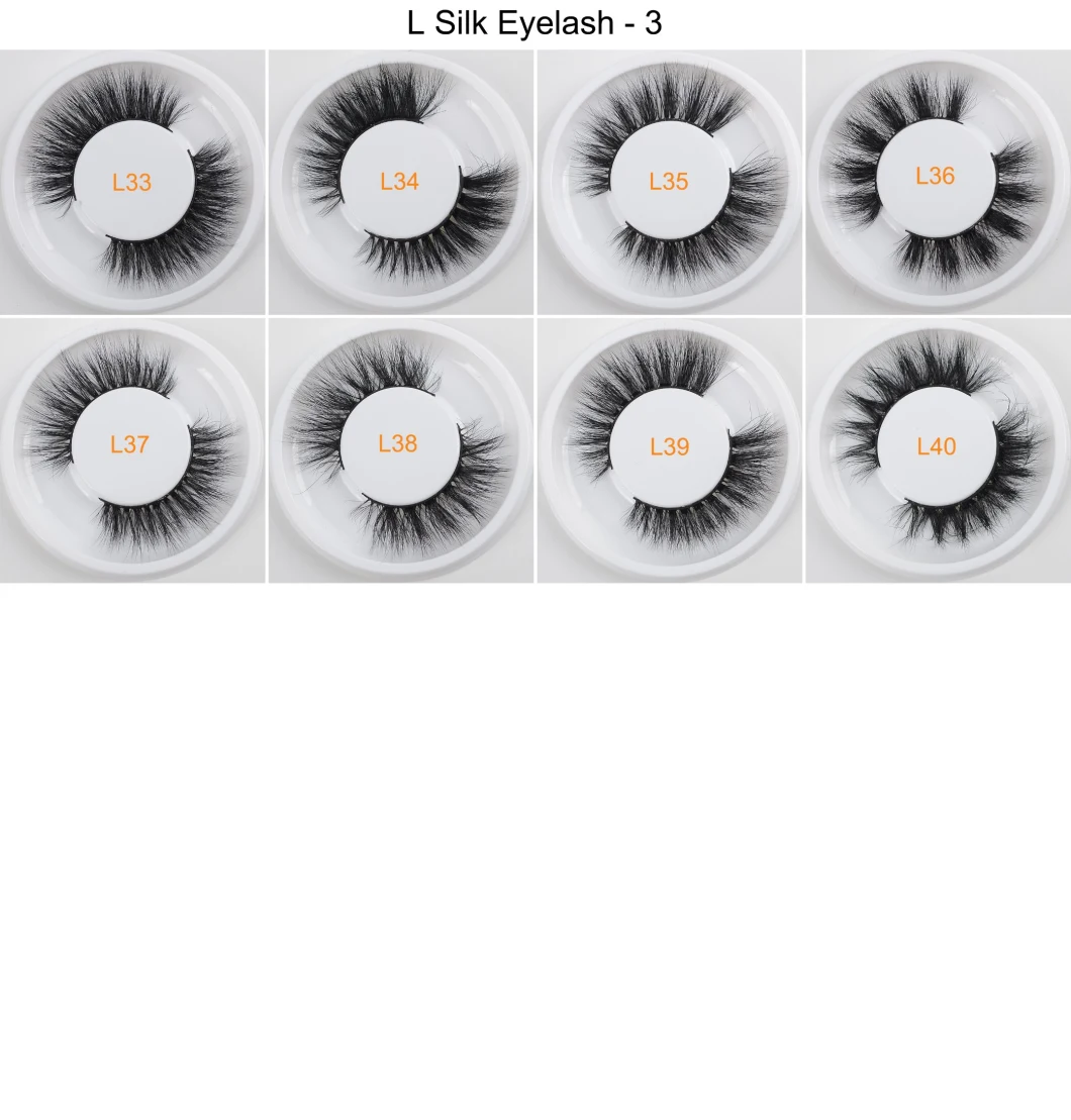 Wholesale Private Label Faux Mink Eyelashes Individual Lashes Vegan Natural 3D Plant Fiber Eyelash