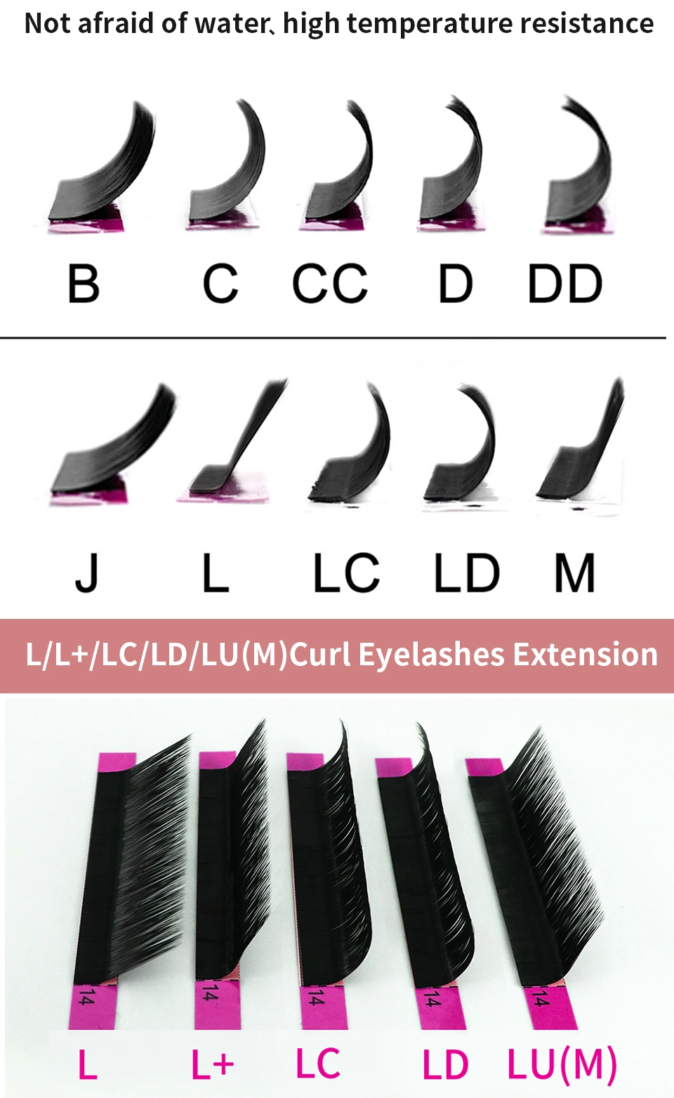 Wholesale Vegan Matte Black Individual Natural Soft Classic Eyelashes C/Cc/D/Dd Curl Volume Lashes Cosmetic Faux Mink C/Cc/D/Dd Curl Eyelashes Extension